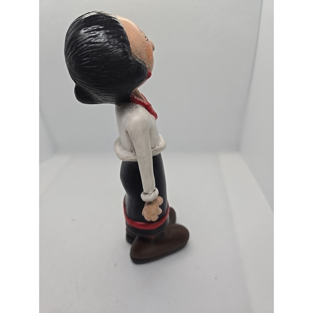 Vtg Popeye Olive Oyl Ceramic Figurine Sailor 6" Tall Signed On Bottom - Picture 4 of 10